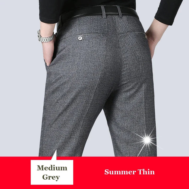 Voldri Men's Slim Stretch Business Pants - Casual & Comfortable Fit -   | Stylish & Elegant Fashion by Voldri