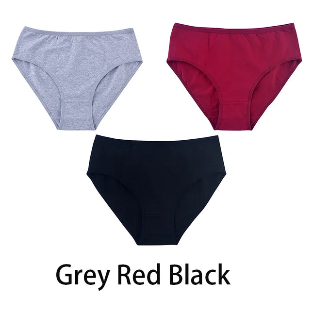 3PCS/Set Solid Color Briefs Underpants - VOLDRI