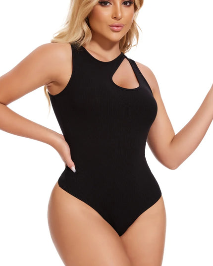 Shapewear Ribbed Thong Jumpsuit - VOLDRI