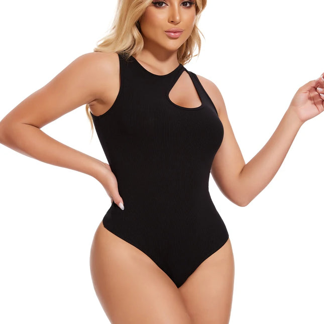 Shapewear Ribbed Thong Jumpsuit - VOLDRI