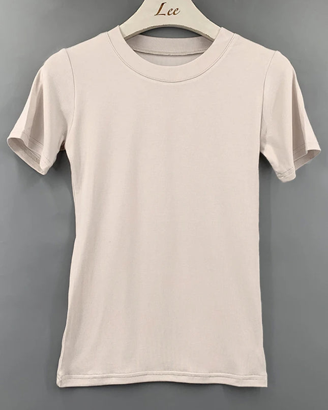 Basic cotton short sleeve T-shirt - VOLDRI