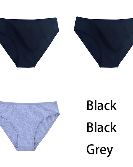 3PCS/Set  Classic Seamless Briefs Panties - VOLDRI