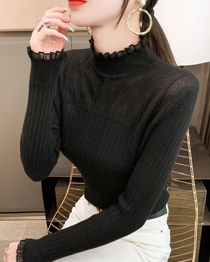 Sexy See-through Knitwear  Top - VOLDRI