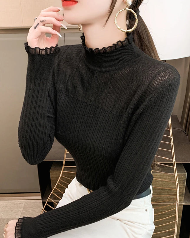 Sexy See-through Knitwear  Top - VOLDRI