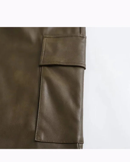 Vintage Casual Leather Pants - VOLDRI