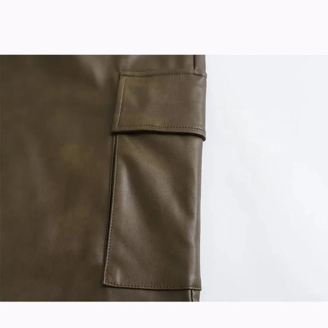 Vintage Casual Leather Pants - VOLDRI