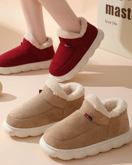 Cotton Plush Padded Slippers