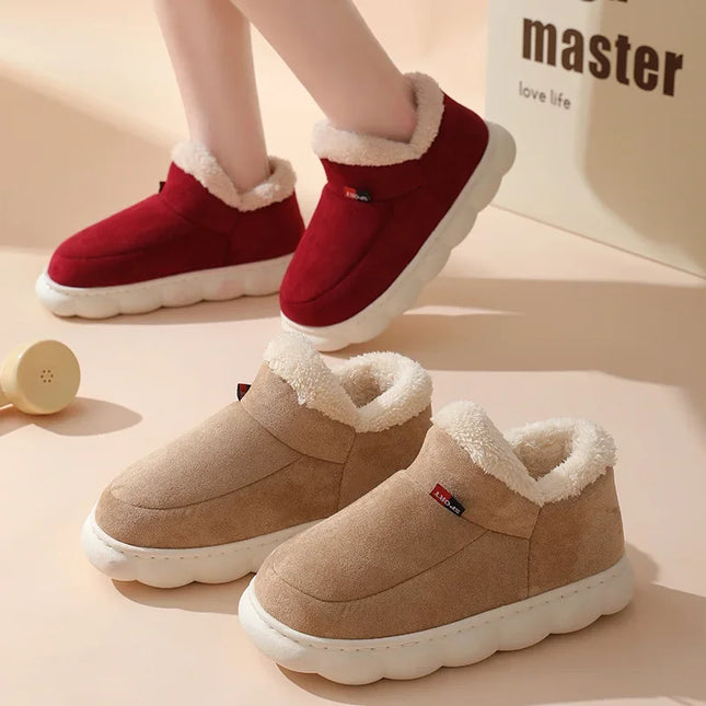 Cotton Plush Padded Slippers