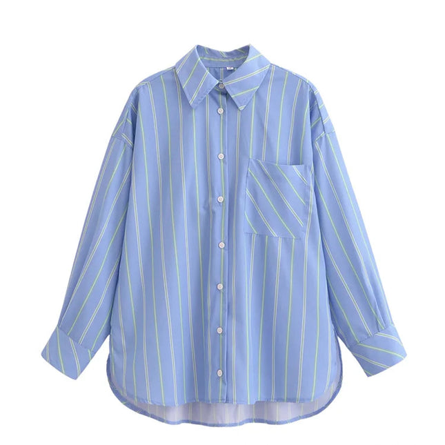 Casual Vintage Striped Shirts - VOLDRI