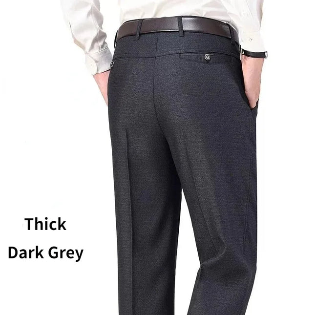 Voldri Casual Men's Business Pants - High Waist, Loose Fit, Plus Size -   | Stylish & Elegant Fashion by Voldri