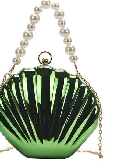 Acrylic Shell Shaped Evening Clutch - VOLDRI