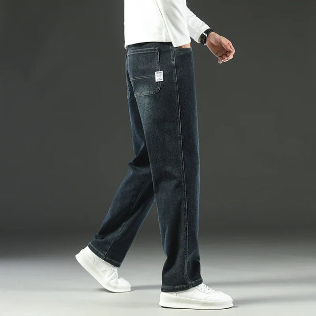 Voldri Men's Baggy Straight Jeans - 2025 Y2 Style, Mid Waist Fit -   | Stylish & Elegant Fashion by Voldri
