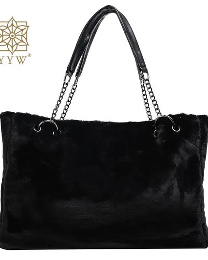 Plush Tote Handbag - VOLDRI