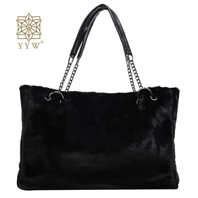 Plush Tote Handbag - VOLDRI