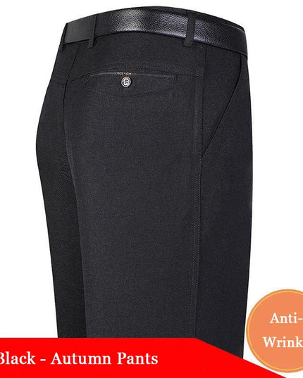 Voldri Men's Slim Fit Dress Pants - Grey Casual Business Trousers -   | Stylish & Elegant Fashion by Voldri