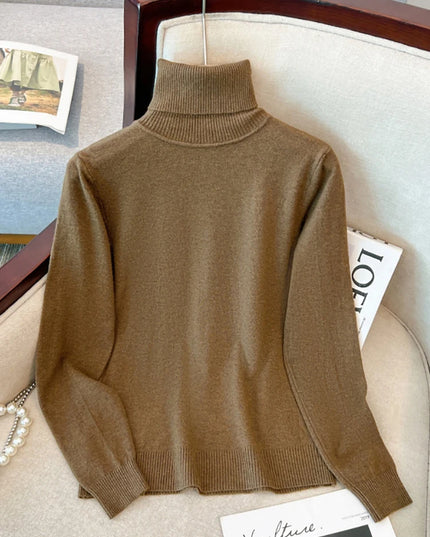 Turtleneck Knitted Tops - VOLDRI