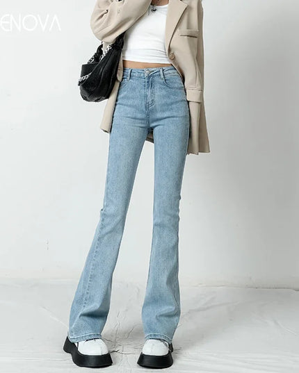 Flared Jeans Denim Pants - VOLDRI