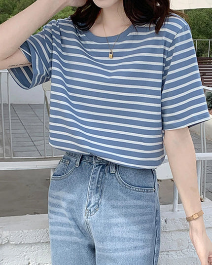 Casual Striped Tshirt - VOLDRI