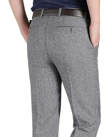 Men's Summer Thin Business Suit Pants Winter Autumn Thick Classic Fashion Casual Stretch Trousers Male Brand Clothes KOACUS -   | Stylish & Elegant Fashion by Voldri