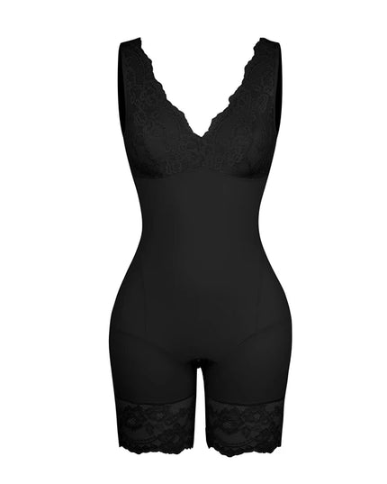 Full Body Shapewear V Neck Bodysuit - VOLDRI