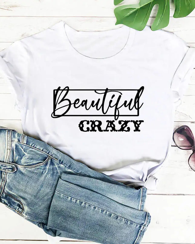 Beautiful Crazy Print T-shirt