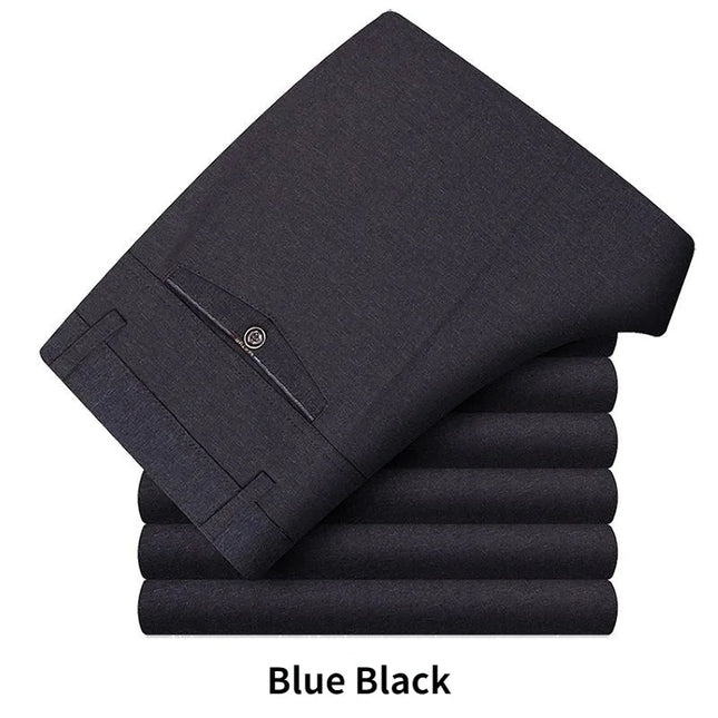Voldri Men's Plus Size Business Pants - Stretch Loose Fit for Office -   | Stylish & Elegant Fashion by Voldri