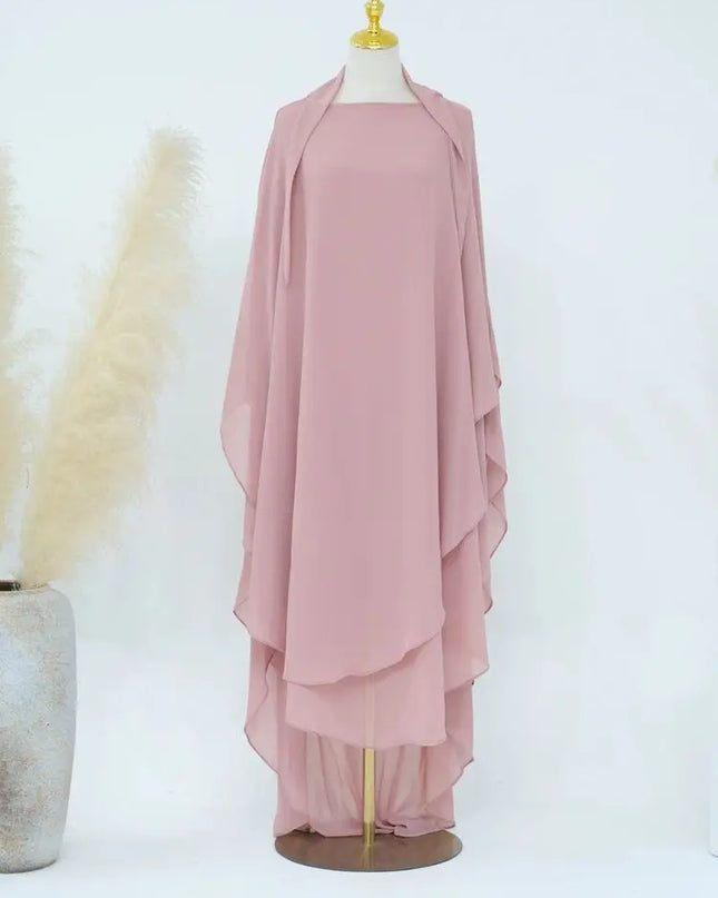 Chiffon Khimar Abaya