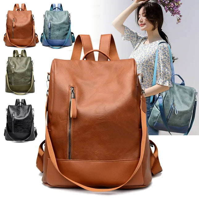 Leather Backpack - VOLDRI