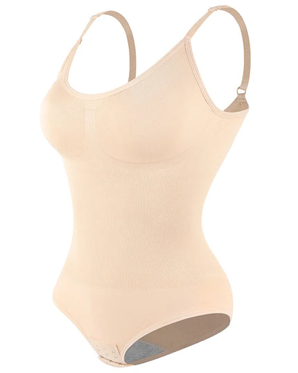 Sleeveless V-Neck Bodysuit Shapewear - VOLDRI