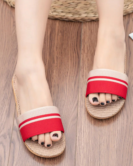 Anti-Slip  Linen Slippers