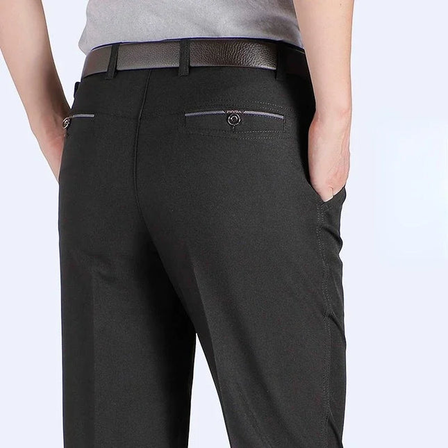 Voldri Men's Plus Size Business Pants - Stretch Loose Fit for Office -   | Stylish & Elegant Fashion by Voldri