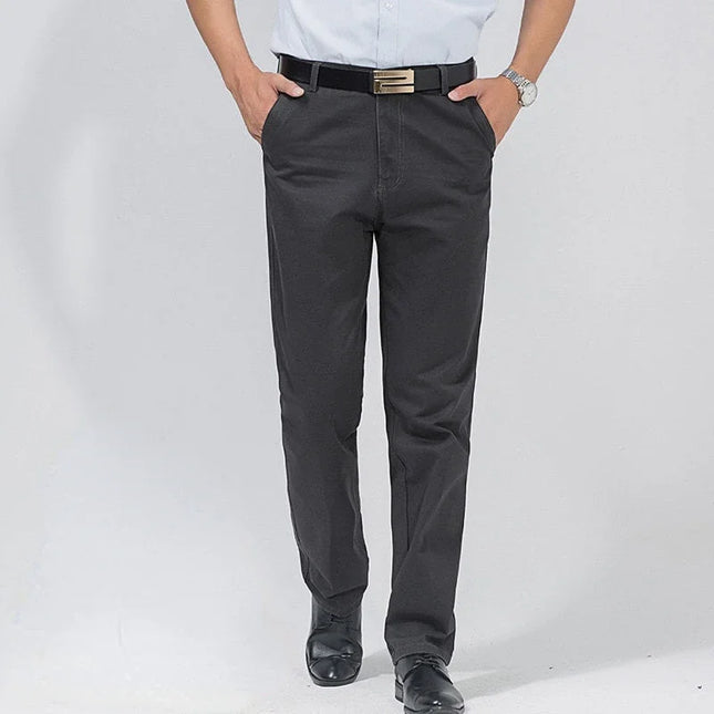 Voldri Men's Classic Casual Cargo Pants - 100% Cotton High Waist -   | Stylish & Elegant Fashion by Voldri