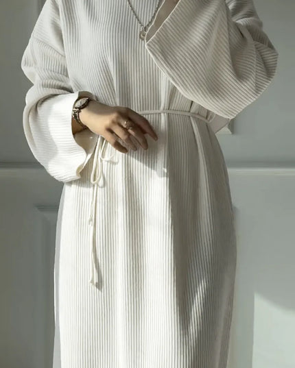 Thicken Knit Sweater Abaya