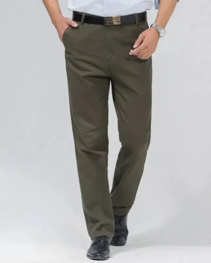Voldri Men's Classic Casual Cargo Pants - 100% Cotton High Waist -   | Stylish & Elegant Fashion by Voldri