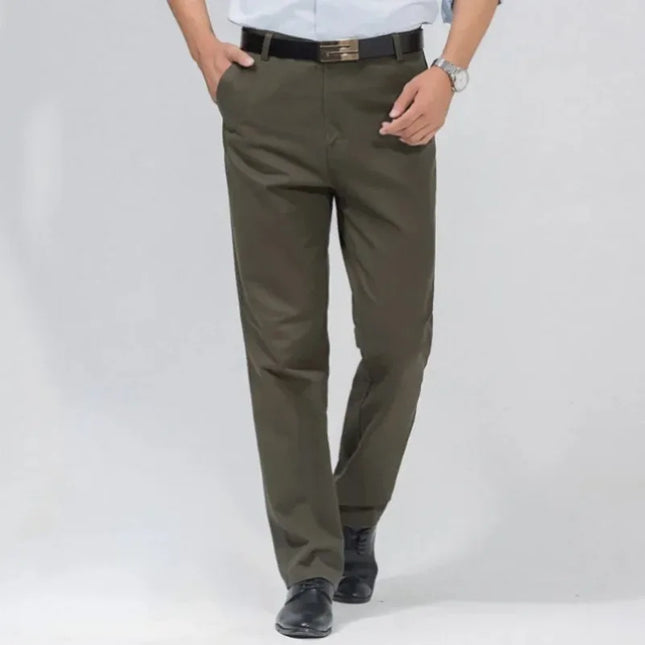 Voldri Men's Classic Casual Cargo Pants - 100% Cotton High Waist -   | Stylish & Elegant Fashion by Voldri