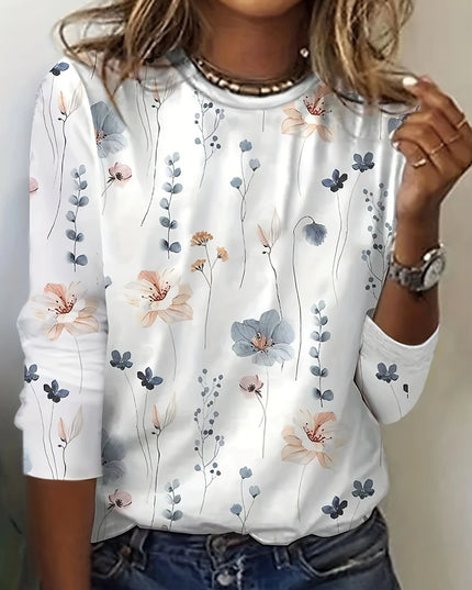 Floral Print  T-Shirt