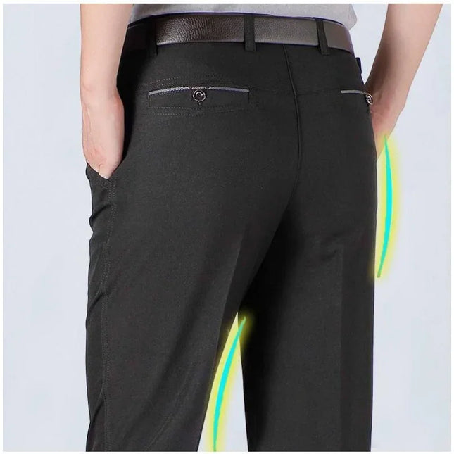 Voldri Men's Casual Suit Pants - Classic Stretch Trousers for All Seasons -   | Stylish & Elegant Fashion by Voldri