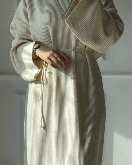 Thicken Knit Sweater Abaya