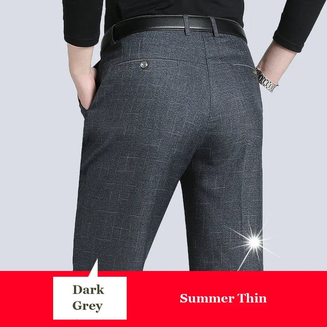 Voldri Men's Slim Stretch Business Pants - Casual & Comfortable Fit -   | Stylish & Elegant Fashion by Voldri