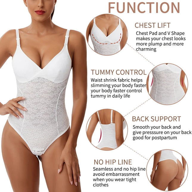 Lace  Bodysuit Shapewear - VOLDRI