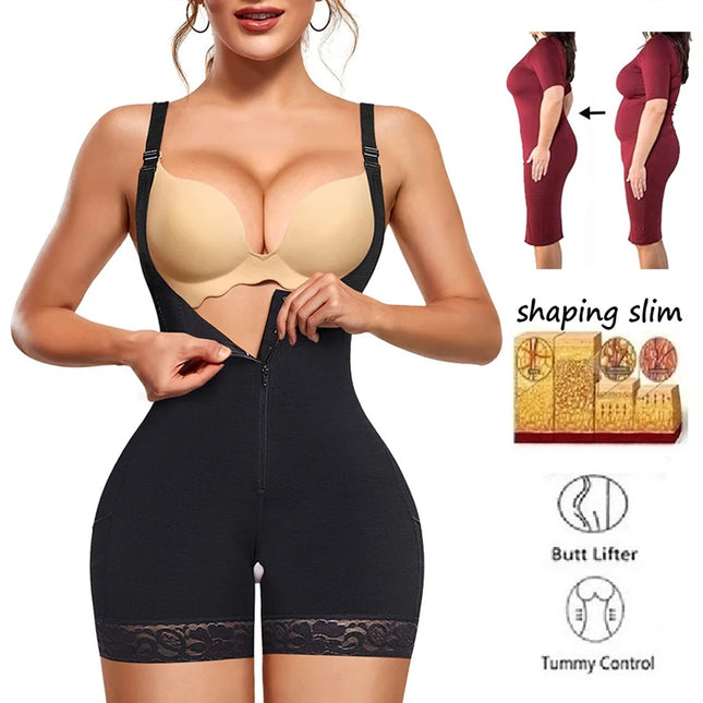 Body Control Shapewear Latex Bodysuit - VOLDRI