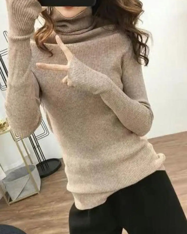 Elegant Turtleneck Sweater - VOLDRI