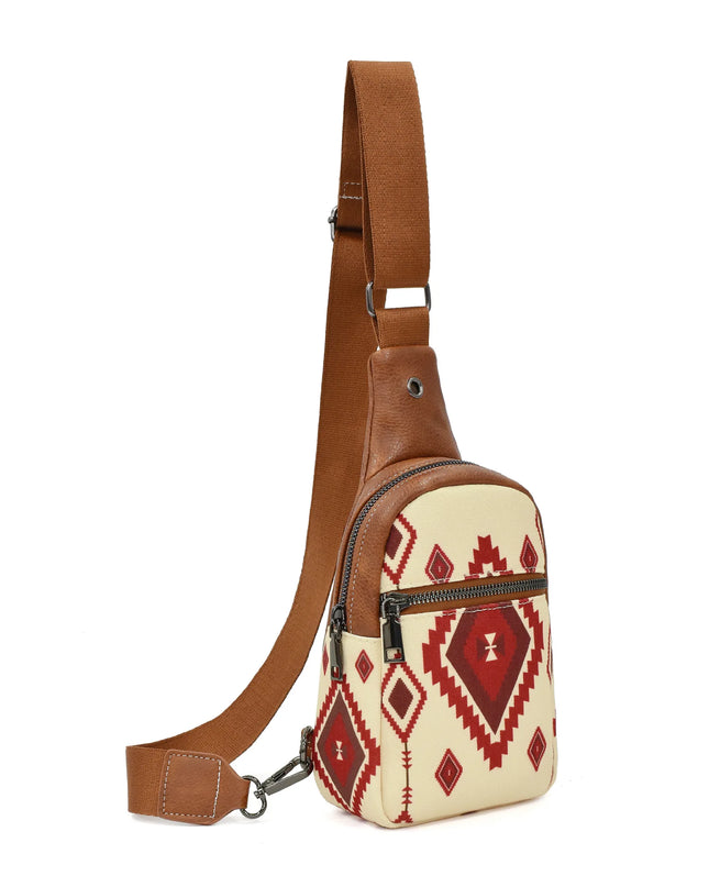 Western Aztec Sling Bag Handbag - VOLDRI