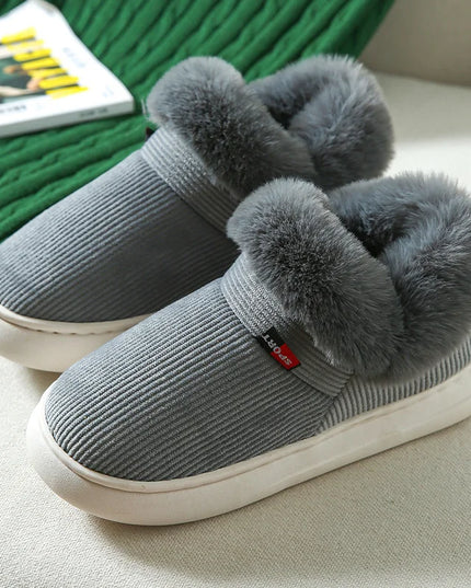 Cotton Plush Padded Slippers