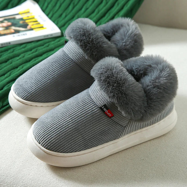 Cotton Plush Padded Slippers