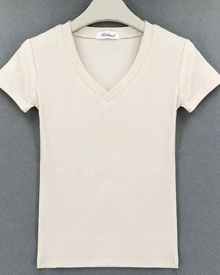 Casuals Sexy V-neck Tshirt - VOLDRI