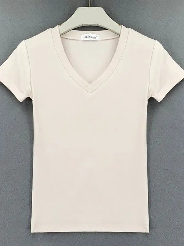 Casuals Sexy V-neck Tshirt - VOLDRI