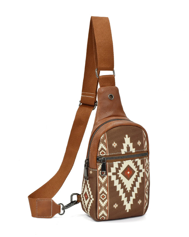 Western Aztec Sling Bag Handbag - VOLDRI