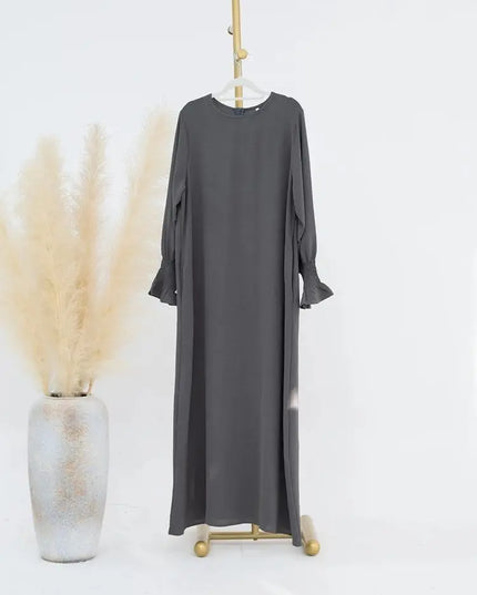 Solid Modest Inner Abaya  Dress