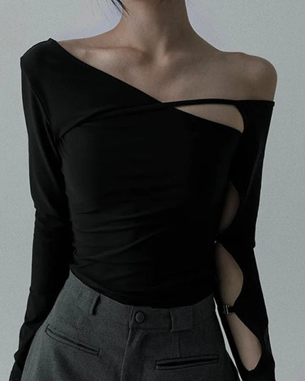 Asymmetric Fashion Elegant Top - VOLDRI